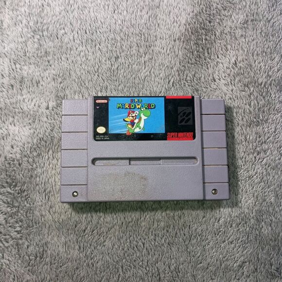 Super Mario Bros World SNES Authentic Game Only Nintendo SNES Tested & Working - Picture 14 of 16